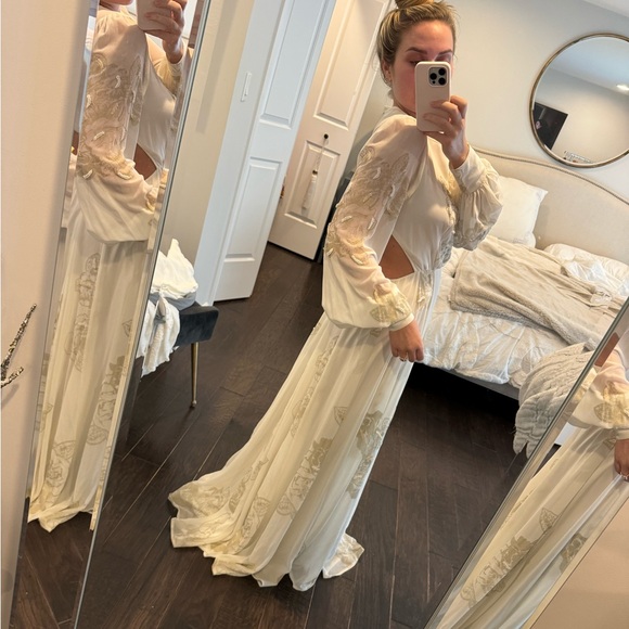 NWOT ASOS EDITION embellished print maxi dress - Picture 4 of 15